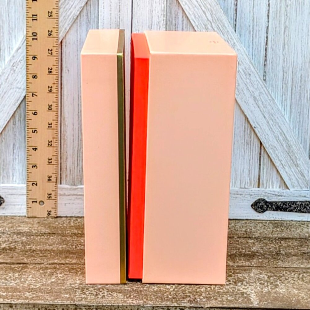 NWT♠️KATE SPADE Small Nesting Box - Light Coral & Neon Orange - Picture 6 of 8